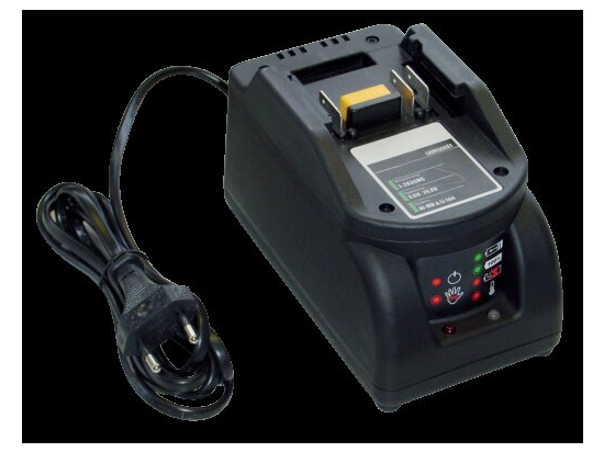 Charger L2830MS, 220 - 240 VAC 3 A charging current, charge time approx. 1.5 h, temperature control and diagnostics function